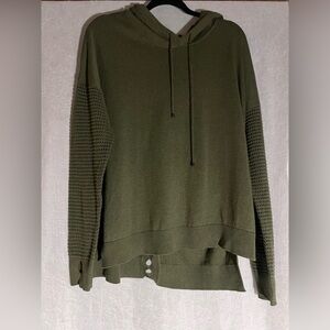 Stitches + stripes sweatshirt